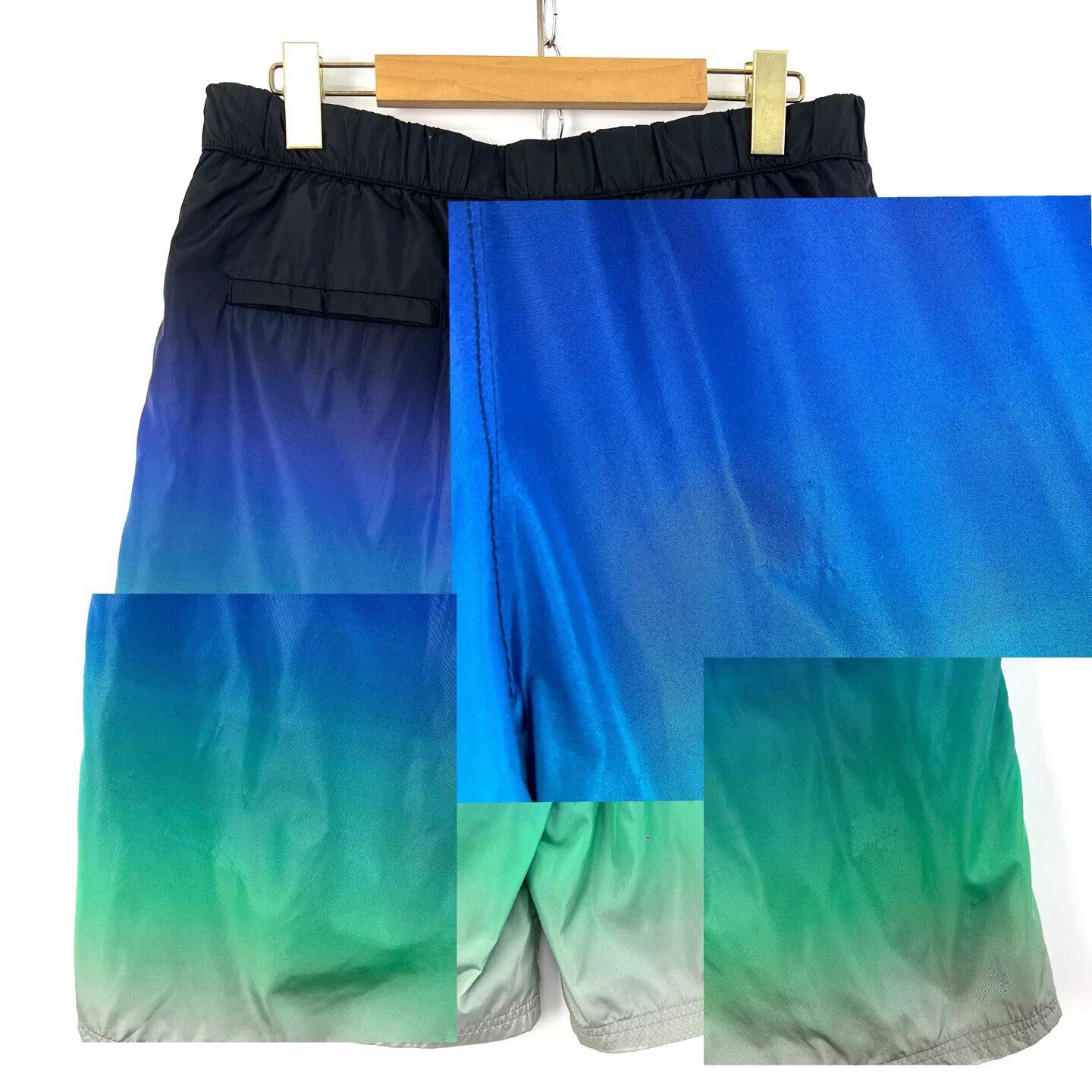 Givenchy Givenchy Men's Blue-Green Gradient Shorts Size US 34 / EU 50 - 7 Thumbnail