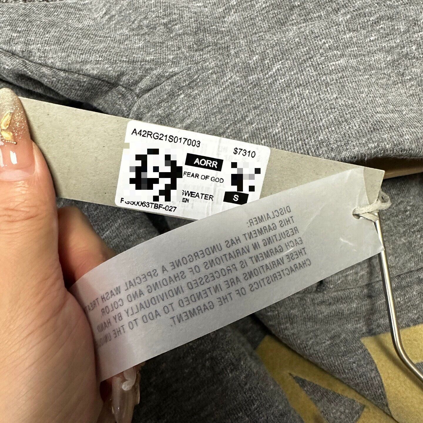 Fear of God Fear of God 7th Flocked ABC Half-Zip Sweatshirt Size US S / EU 44-46 / 1 - 8 Thumbnail