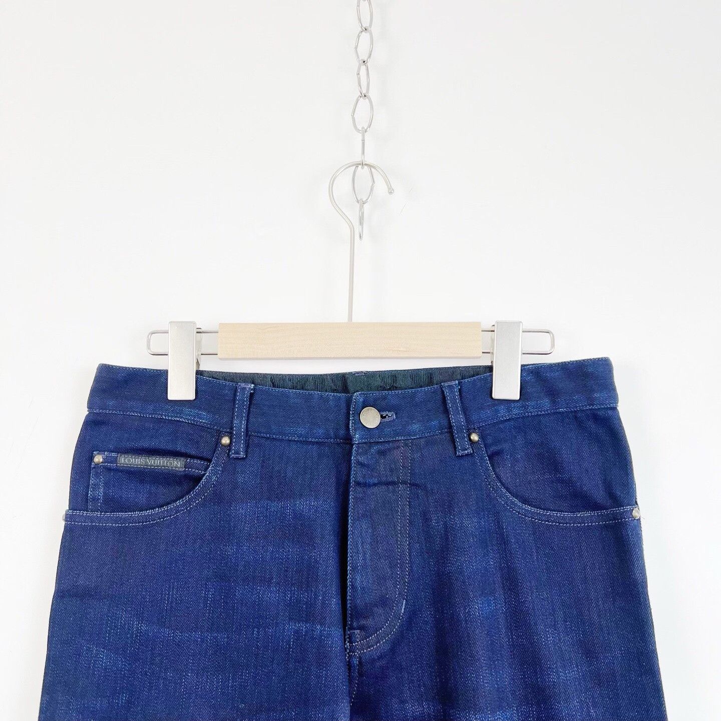 Louis Vuitton Louis Vuitton Dark Blue Straight Jeans Size US 27 - 3 Thumbnail