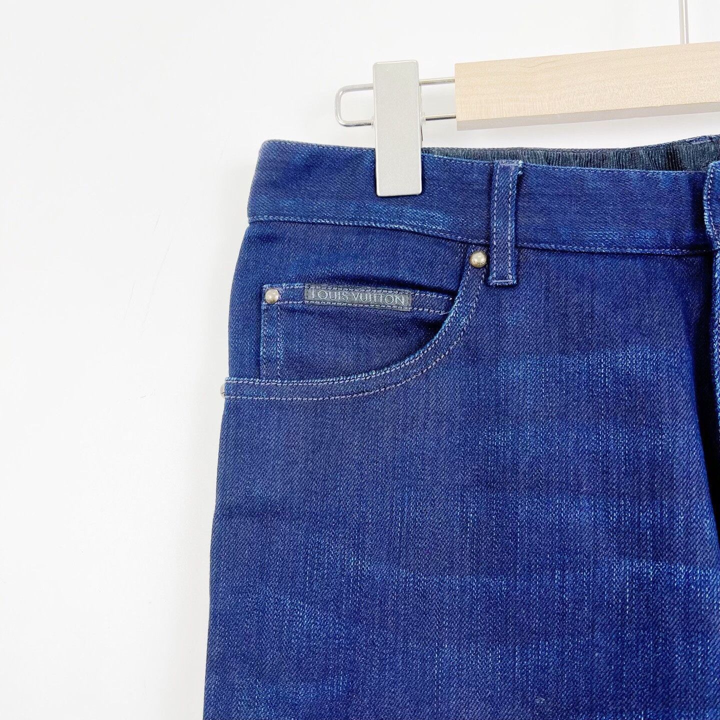 Louis Vuitton Louis Vuitton Dark Blue Straight Jeans Size US 27 - 4 Thumbnail