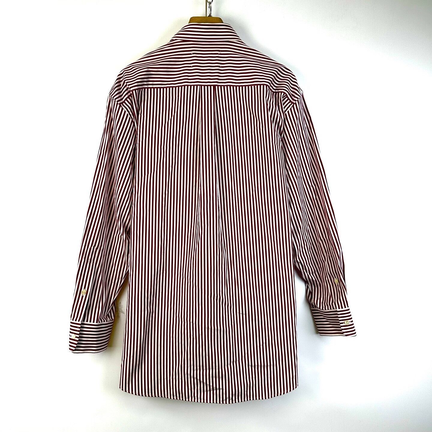 MM6 MM6 Maison Margiela Red White Striped Distressed Shirt Size US XXS / EU 40 - 2 Thumbnail