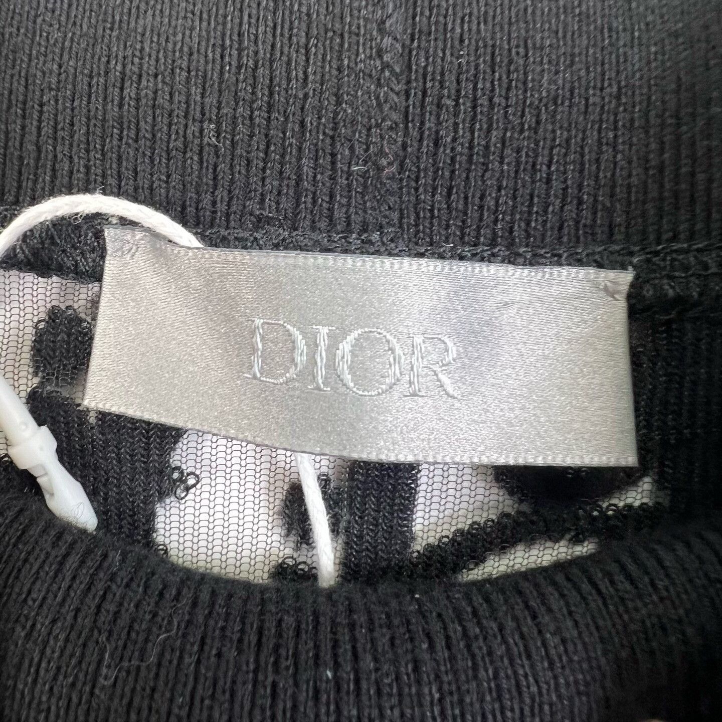 Dior Dior Black High Neck Cutout Logo T-shirt Size XXS / US 00 / IT 34 - 3 Thumbnail