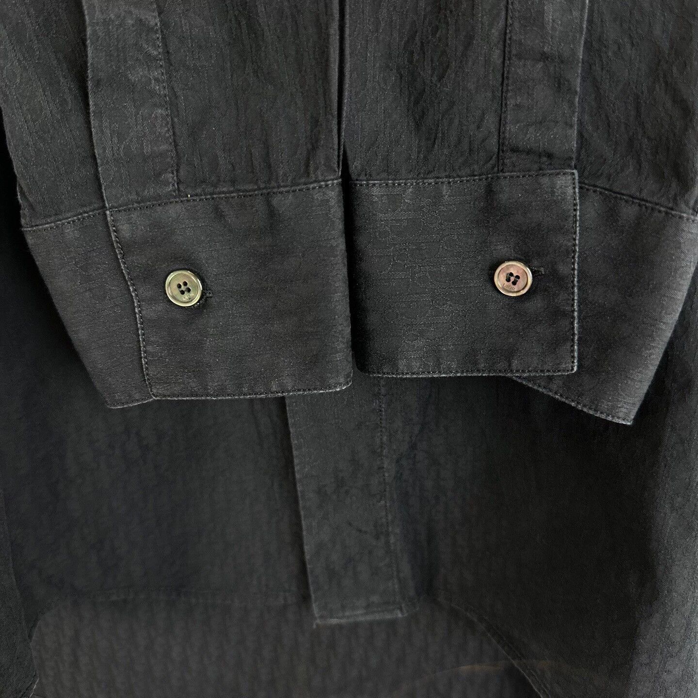 Dior Dior Blue Logo Jacquard Long-Sleeve Shirt Size US XS / EU 42 / 0 - 5 Thumbnail