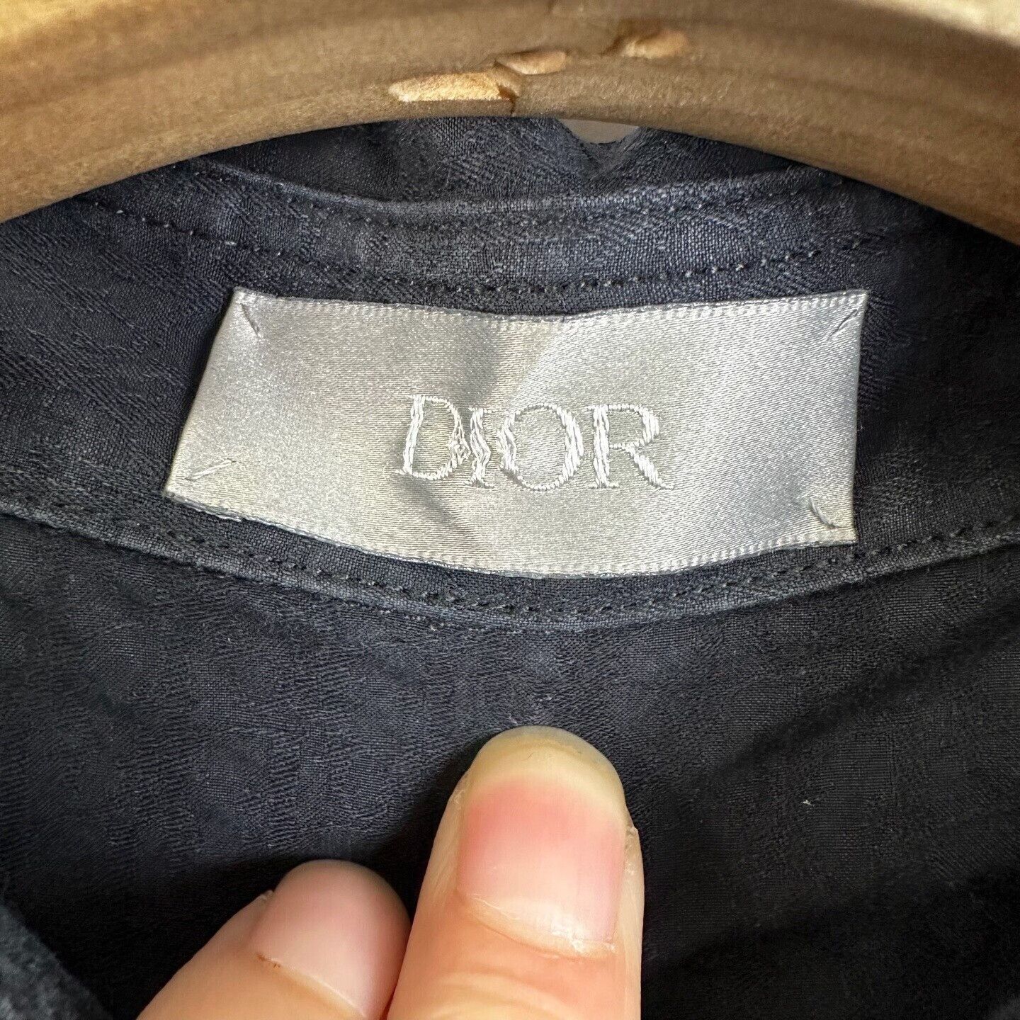 Dior Dior Blue Logo Jacquard Long-Sleeve Shirt Size US XS / EU 42 / 0 - 4 Thumbnail