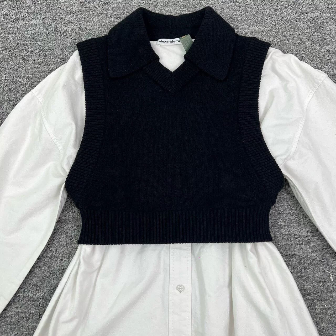 Alexander Wang Alexanderwang Two-Piece Sweater Shirt Size XS / US 0-2 / IT 36-38 - 3 Thumbnail