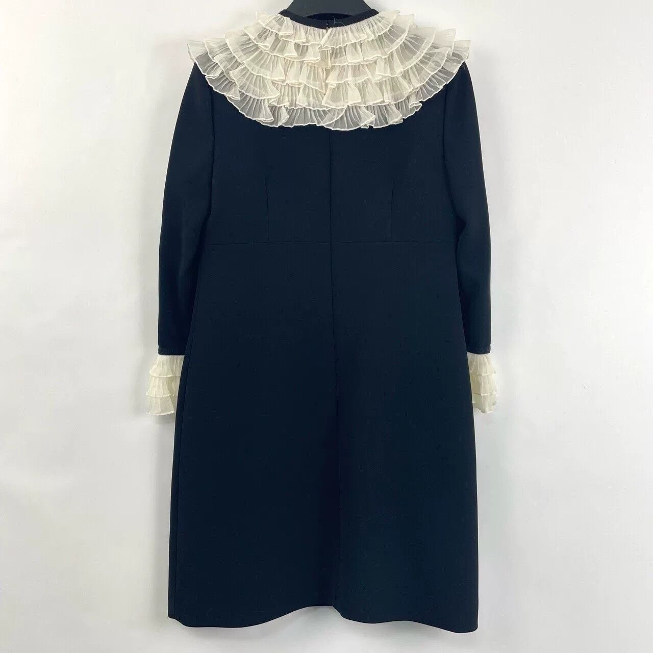 Miu Miu Miumiu Black Tiered Lace Dress Size S / US 4 / IT 40 - 2 Thumbnail