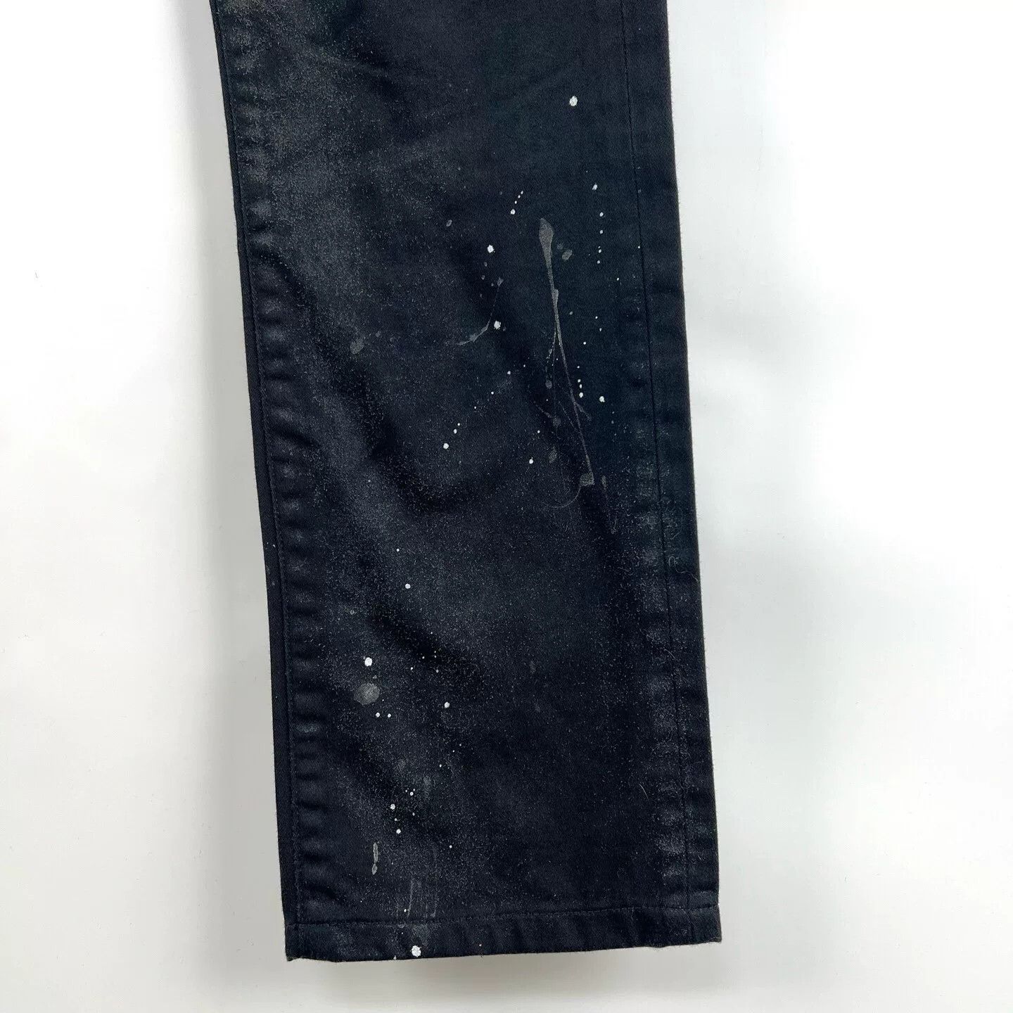 Dior Dior Black Splatter Distressed Denim Pants Size US 33 - 7 Thumbnail