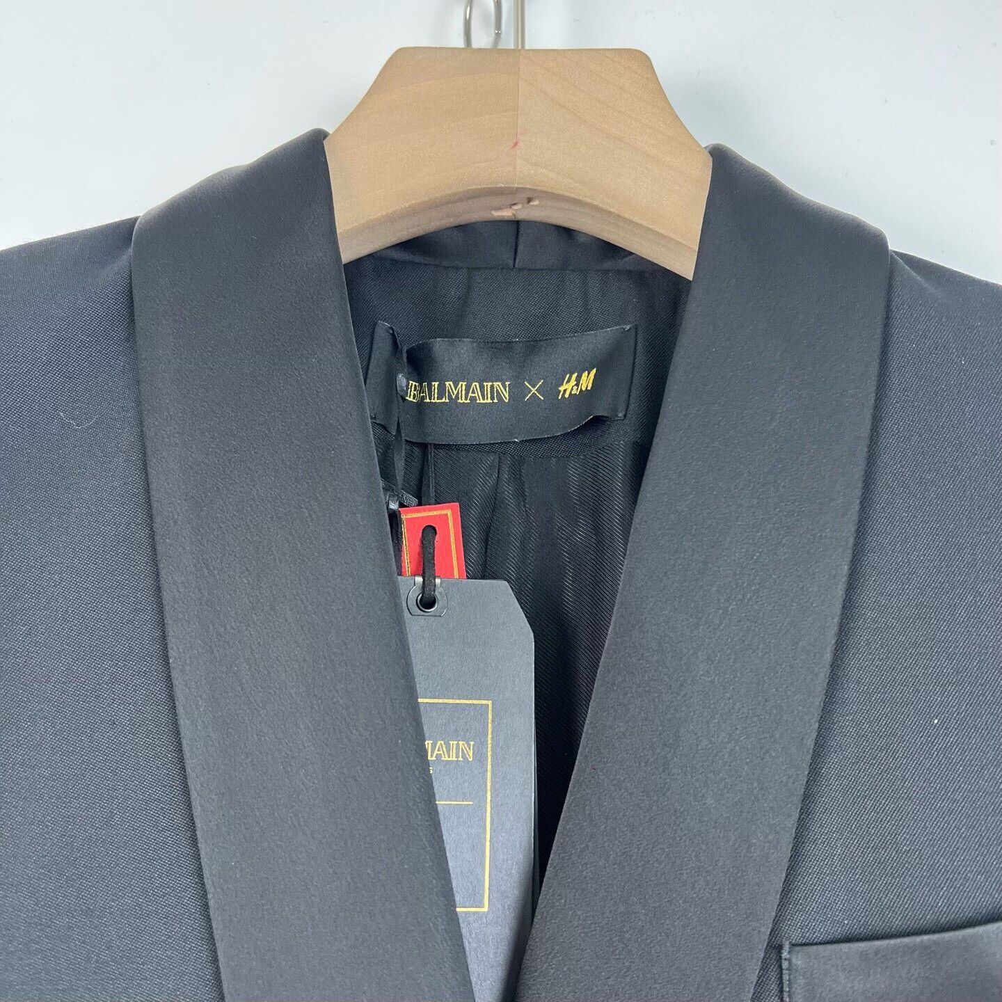 Balmain Balmain x H&M Black Double-Breasted Blazer Size XS / US 0-2 / IT 36-38 - 3 Thumbnail