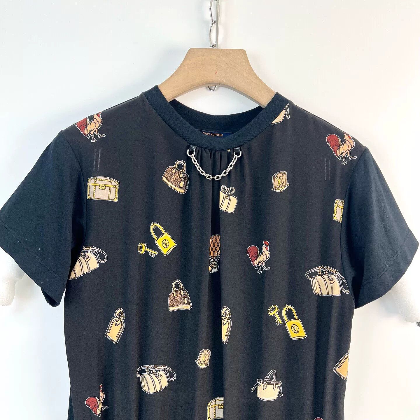 Louis Vuitton Louis Vuitton Pattern Print Spliced Dress Size XS / US 0-2 / IT 36-38 - 3 Thumbnail