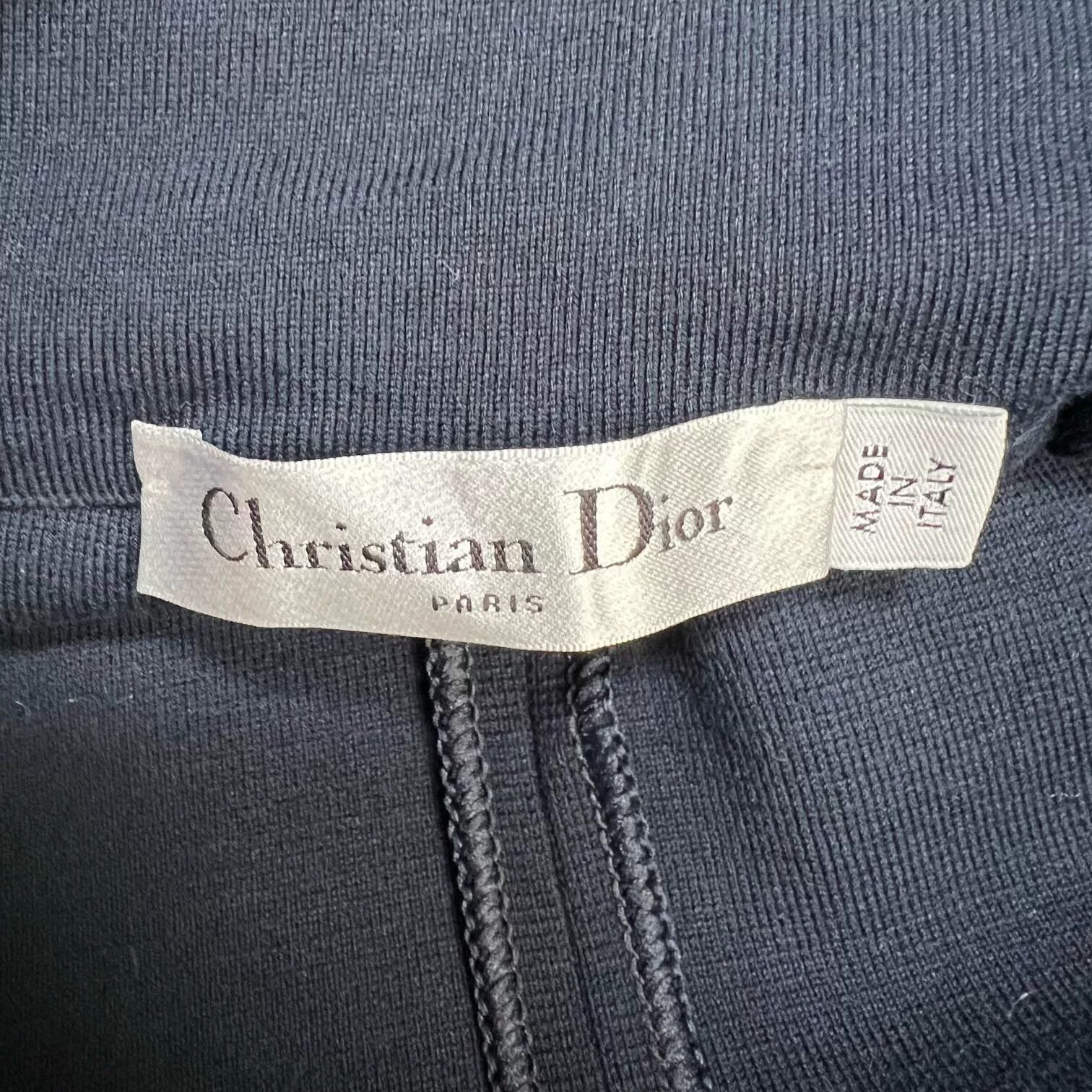 Dior Dior CD Logo Double-Breasted High-Waist Wide-Leg Pants Size 34" / US 12 / IT 48 - 3 Thumbnail
