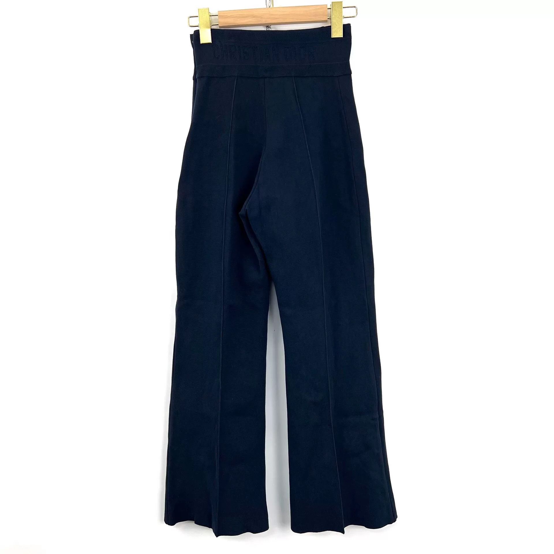Dior Dior CD Logo Double-Breasted High-Waist Wide-Leg Pants Size 34" / US 12 / IT 48 - 2 Thumbnail
