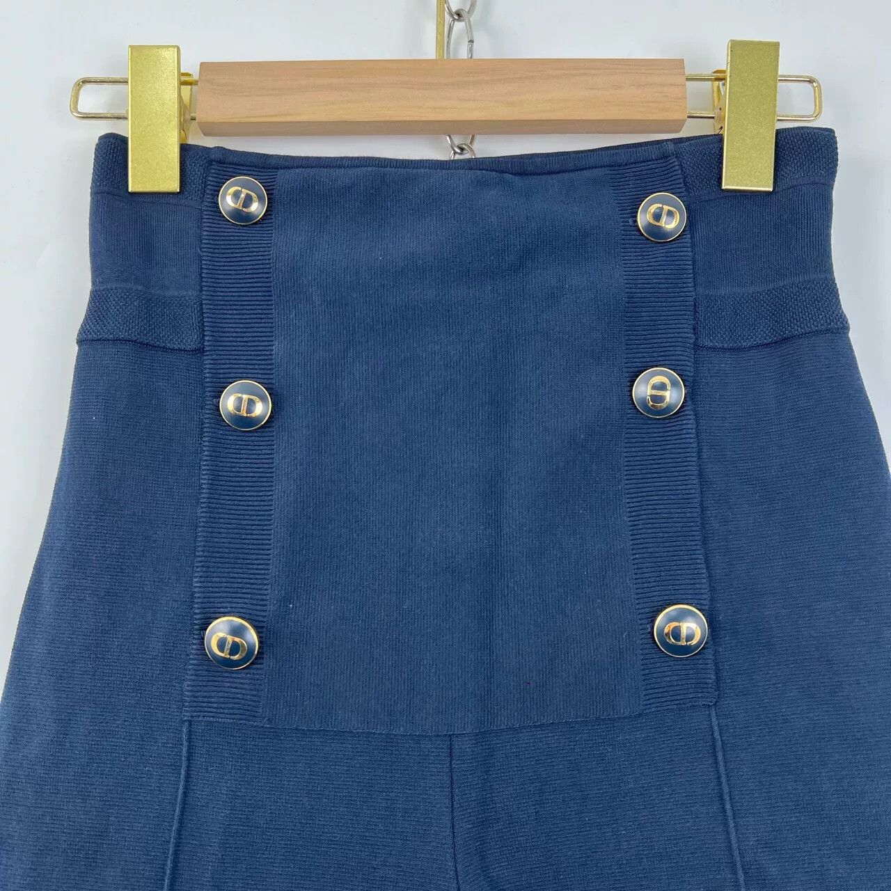 Dior Dior CD Logo Double-Breasted High-Waist Wide-Leg Pants Size 34" / US 12 / IT 48 - 4 Thumbnail