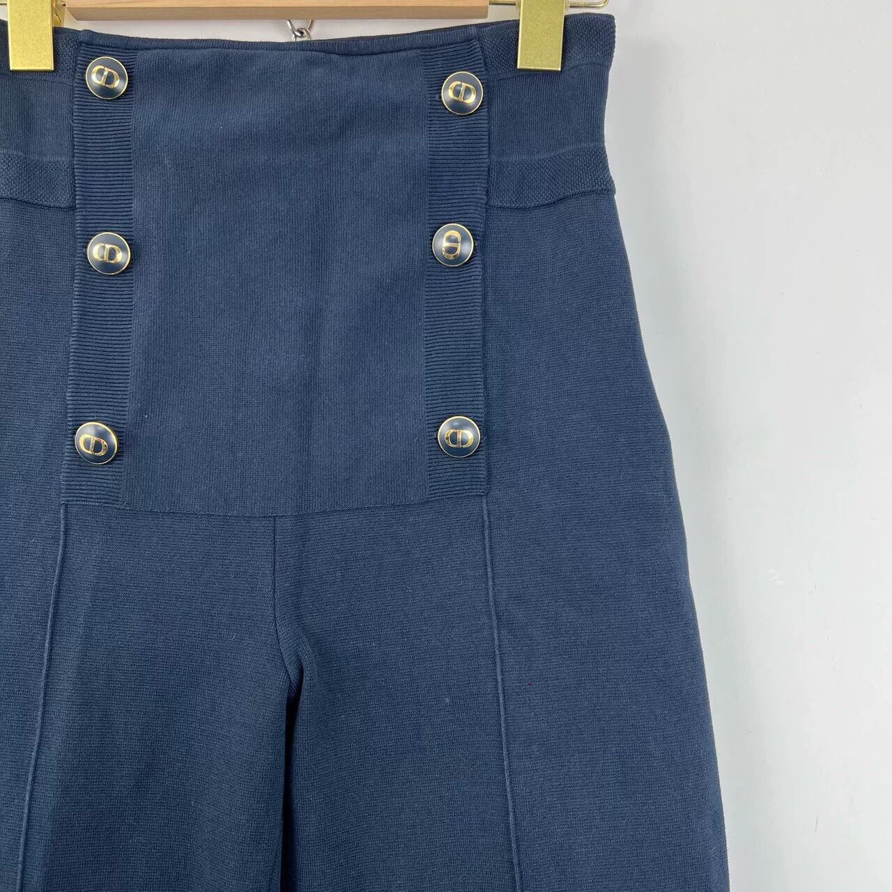 Dior Dior CD Logo Double-Breasted High-Waist Wide-Leg Pants Size 34" / US 12 / IT 48 - 6 Thumbnail
