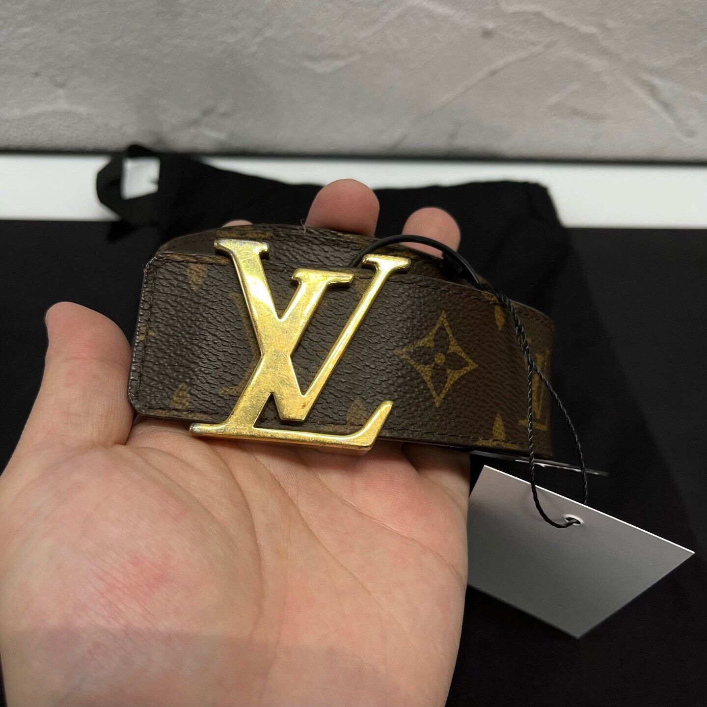 Louis Vuitton Louis Vuitton Monogram Gold Buckle Belt Size ONE SIZE - 3 Thumbnail