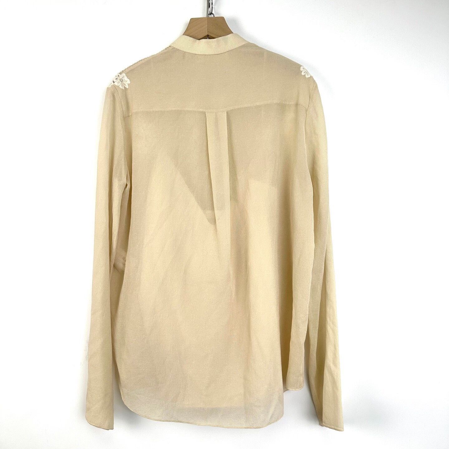 Chloe Chloe Women's Silk Lace Blouse Size XS / US 0-2 / IT 36-38 - 2 Thumbnail