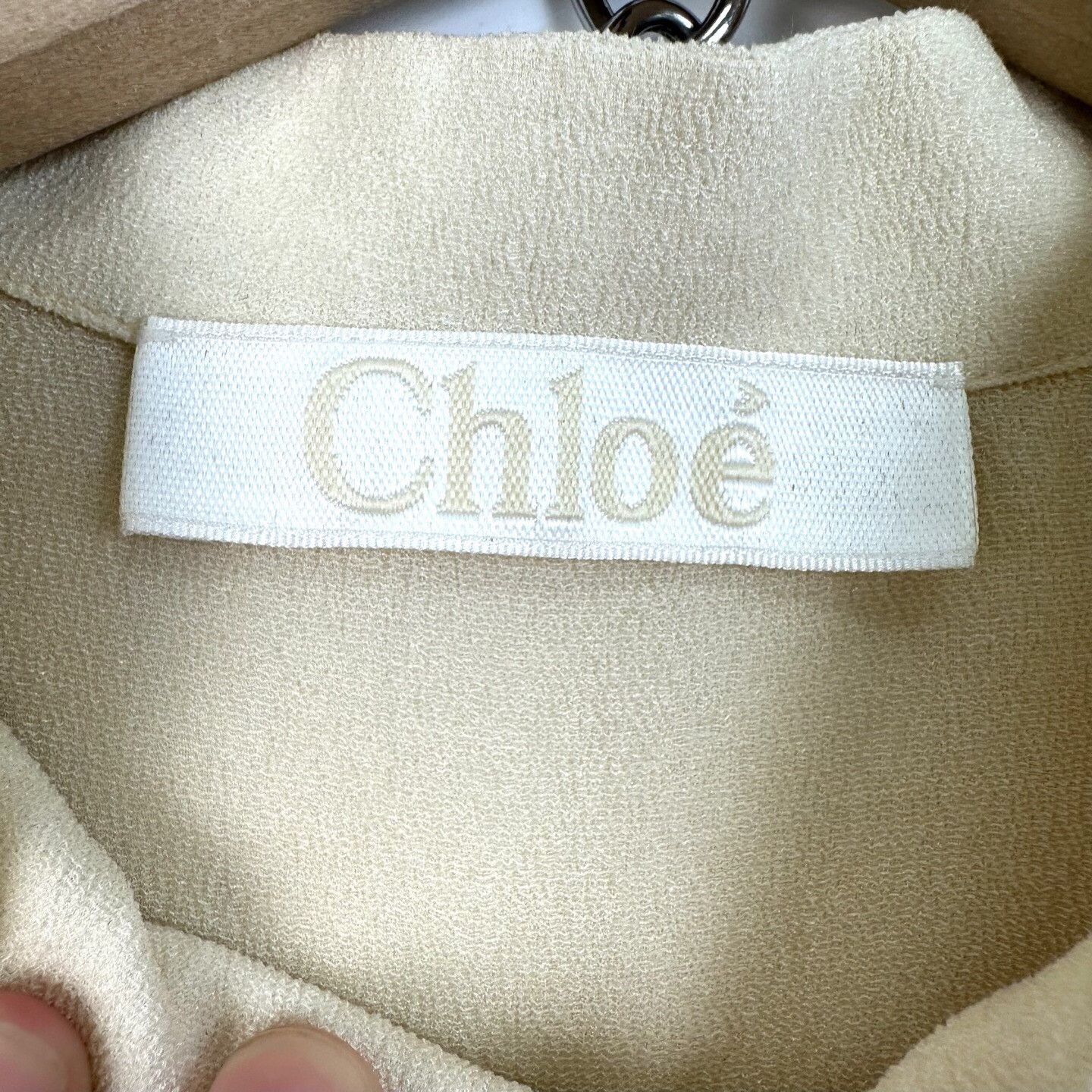Chloe Chloe Women's Silk Lace Blouse Size XS / US 0-2 / IT 36-38 - 4 Thumbnail