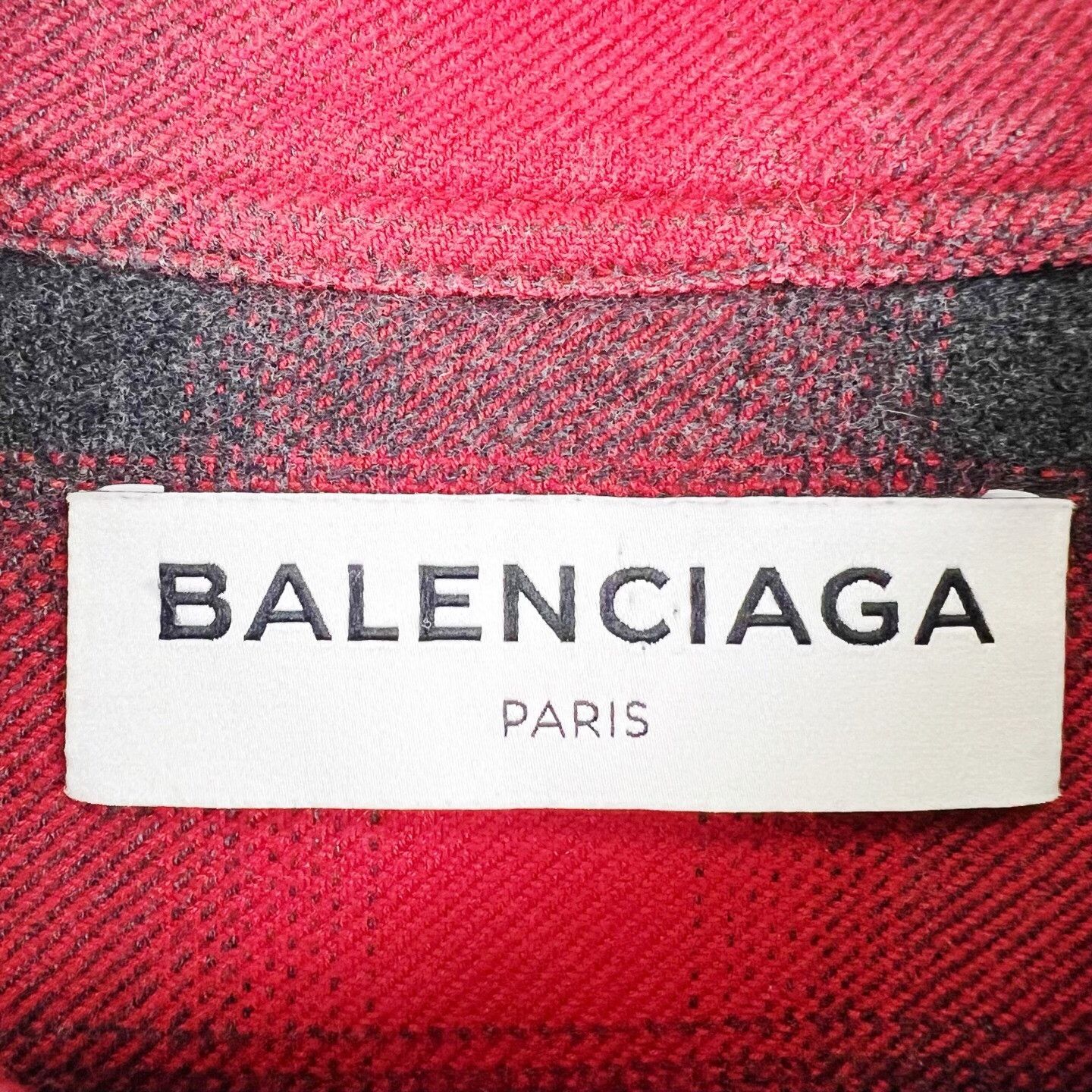 Balenciaga Balenciaga Red Plaid Flannel Sash Shirt Size XXS / US 00 / IT 34 - 4 Thumbnail