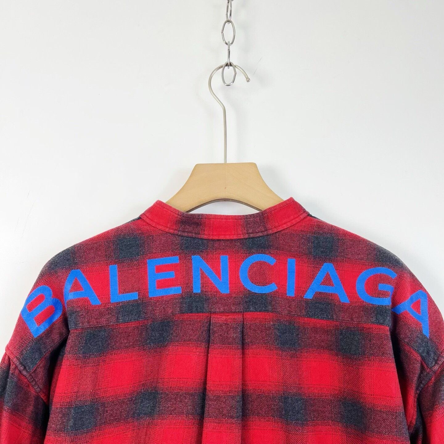 Balenciaga Balenciaga Red Plaid Flannel Sash Shirt Size XXS / US 00 / IT 34 - 7 Thumbnail