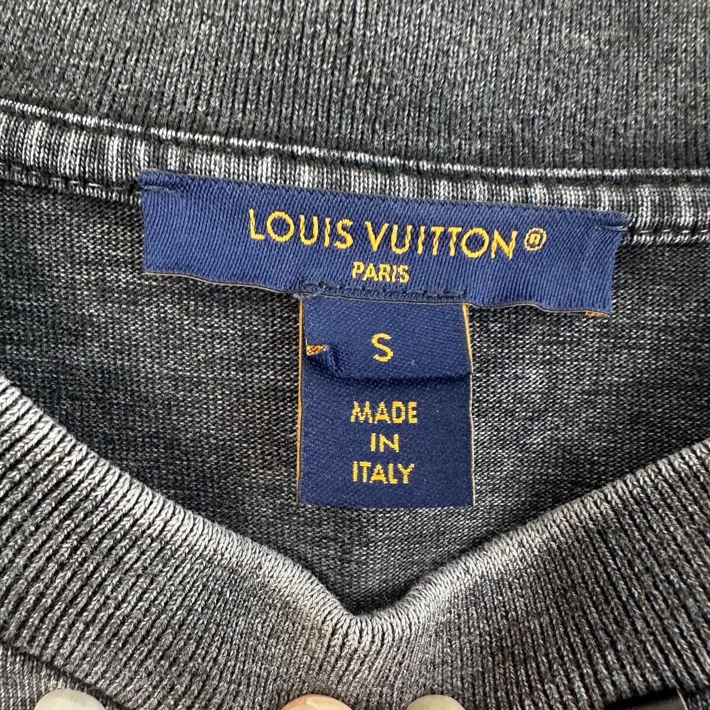 Louis Vuitton Louis Vuitton Grey Washed Distressed Waist-Cinched Dress Size S / US 4 / IT 40 - 4 Thumbnail