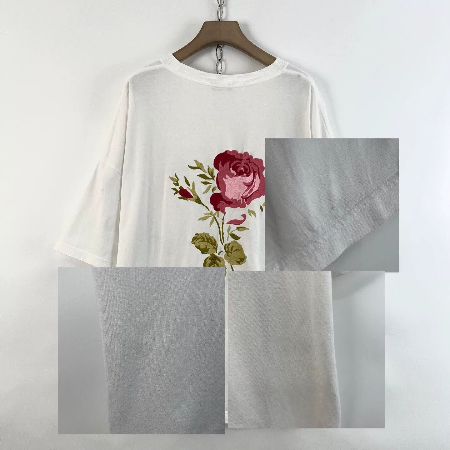 Dior Dior White Rose Embroidery Short Sleeve Size XXL / US 16-18 / IT 52-54 - 8 Thumbnail