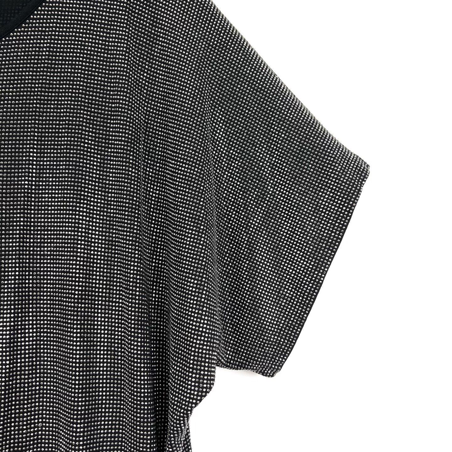 Balmain Balmain Black Crystal Crew Neck Loose Top Size M / US 6-8 / IT 42-44 - 5 Thumbnail