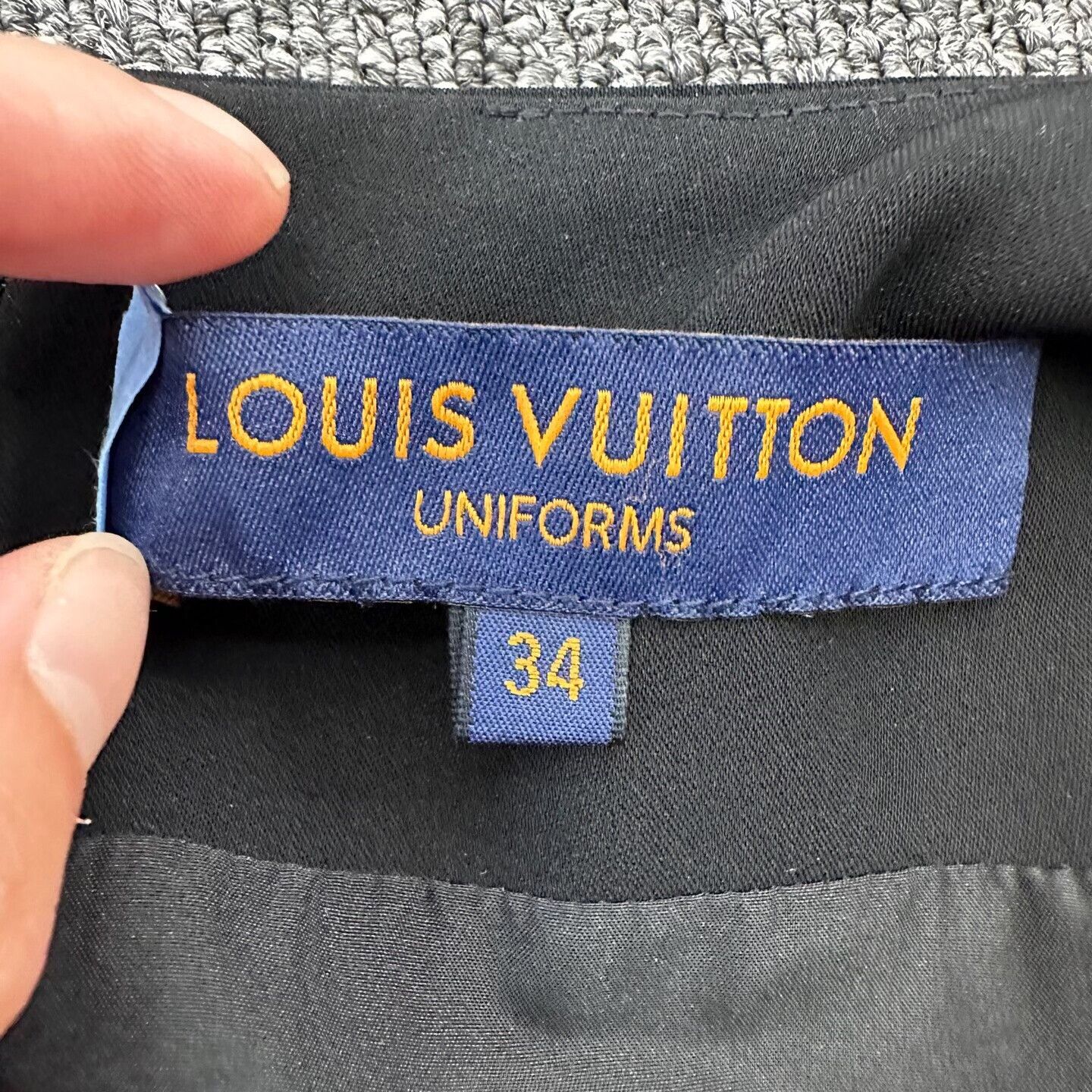 Louis Vuitton Louis Vuitton Black Mid-Waist Short-Sleeve Dress Size XXS / US 00 / IT 34 - 4 Thumbnail