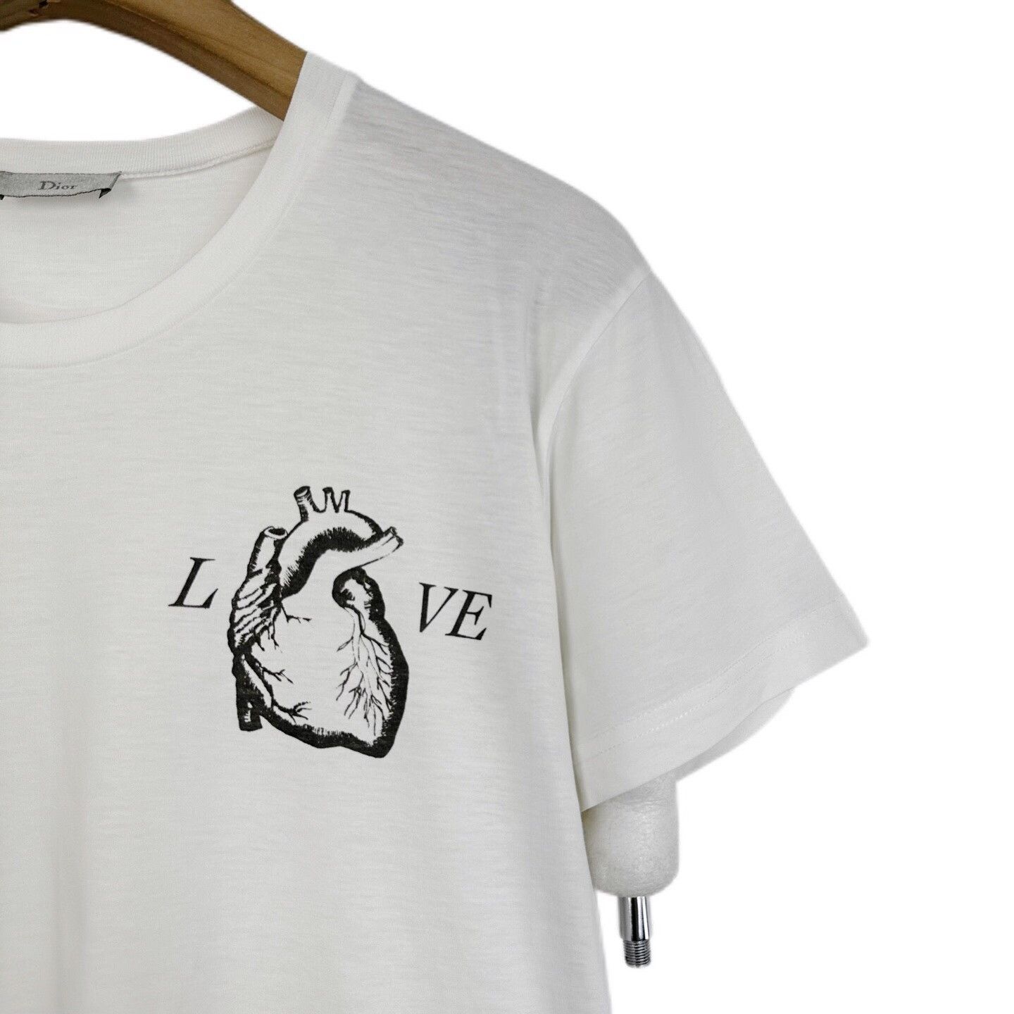 Dior Dior White Heart Print T-Shirt Size M / US 6-8 / IT 42-44 - 5 Thumbnail