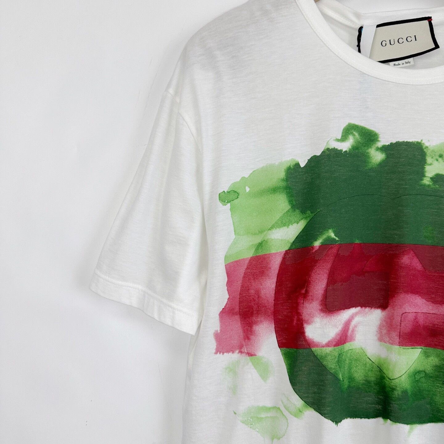 Gucci Gucci Ink Print Double G Logo T-shirt Size US M / EU 48-50 / 2 - 6 Thumbnail