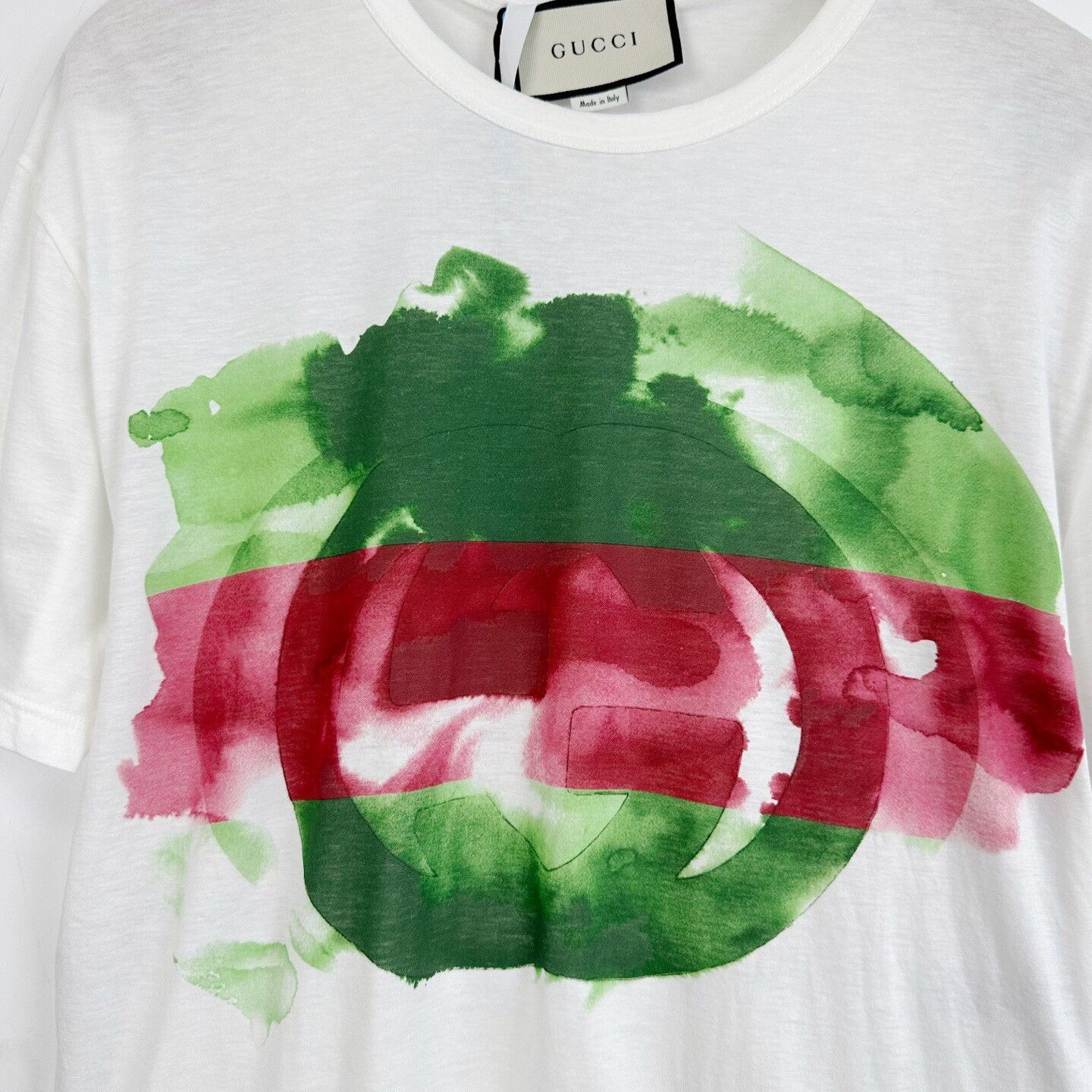 Gucci Gucci Ink Print Double G Logo T-shirt Size US M / EU 48-50 / 2 - 5 Thumbnail