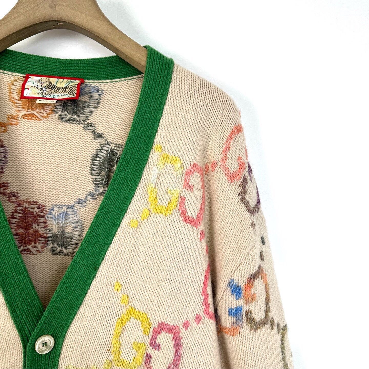 Gucci Gucci Double G Jacquard Knit Cardigan Size XL / US 12-14 / IT 48-50 - 5 Thumbnail
