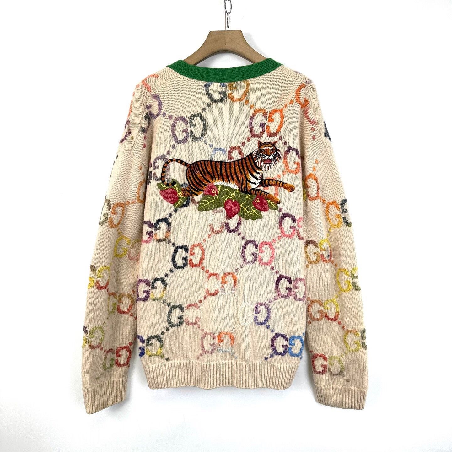 Gucci Gucci Double G Jacquard Knit Cardigan Size XL / US 12-14 / IT 48-50 - 2 Thumbnail