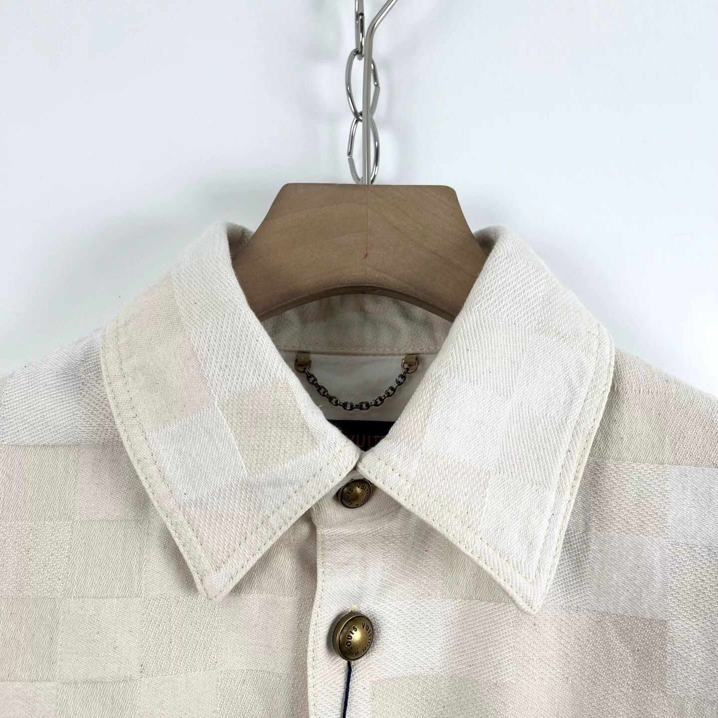 Louis Vuitton Louis Vuitton Embroidered Logo Check Short-Sleeve Shirt Size US S / EU 44-46 / 1 - 3 Thumbnail