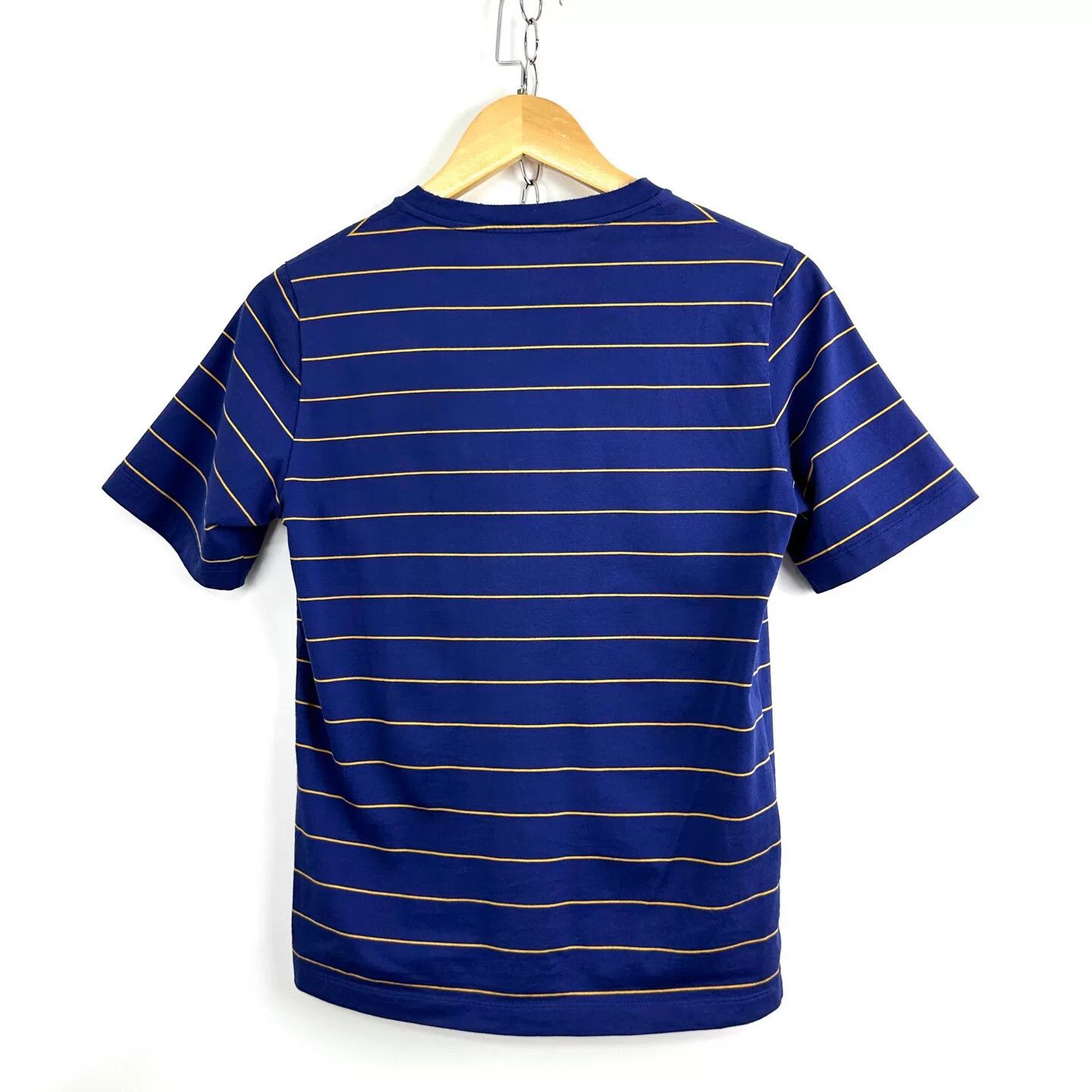 Miu Miu Miu Miu 2025 Blue Stripe Logo Embroidery Tee Size S / US 4 / IT 40 - 2 Thumbnail