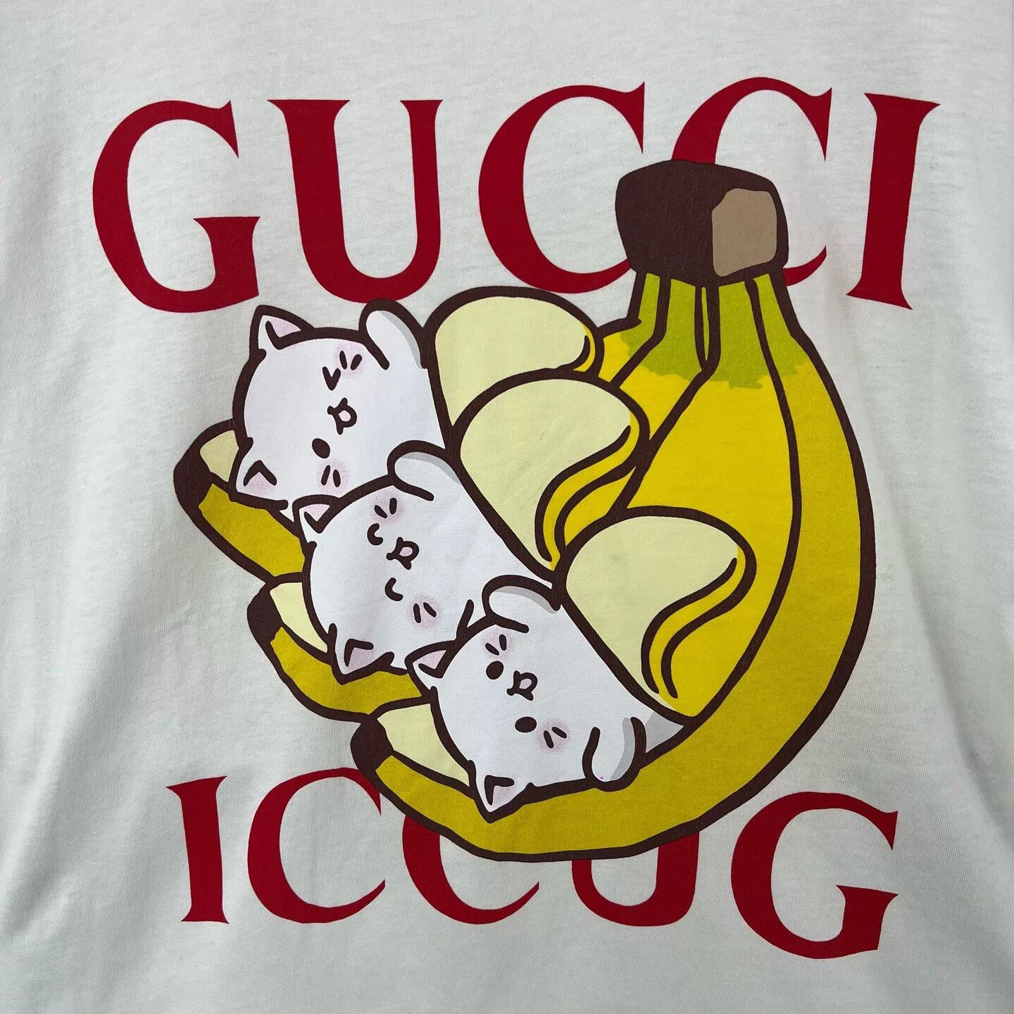 Gucci Gucci Banany White Banana Cat Tee Size XS / US 0-2 / IT 36-38 - 5 Thumbnail