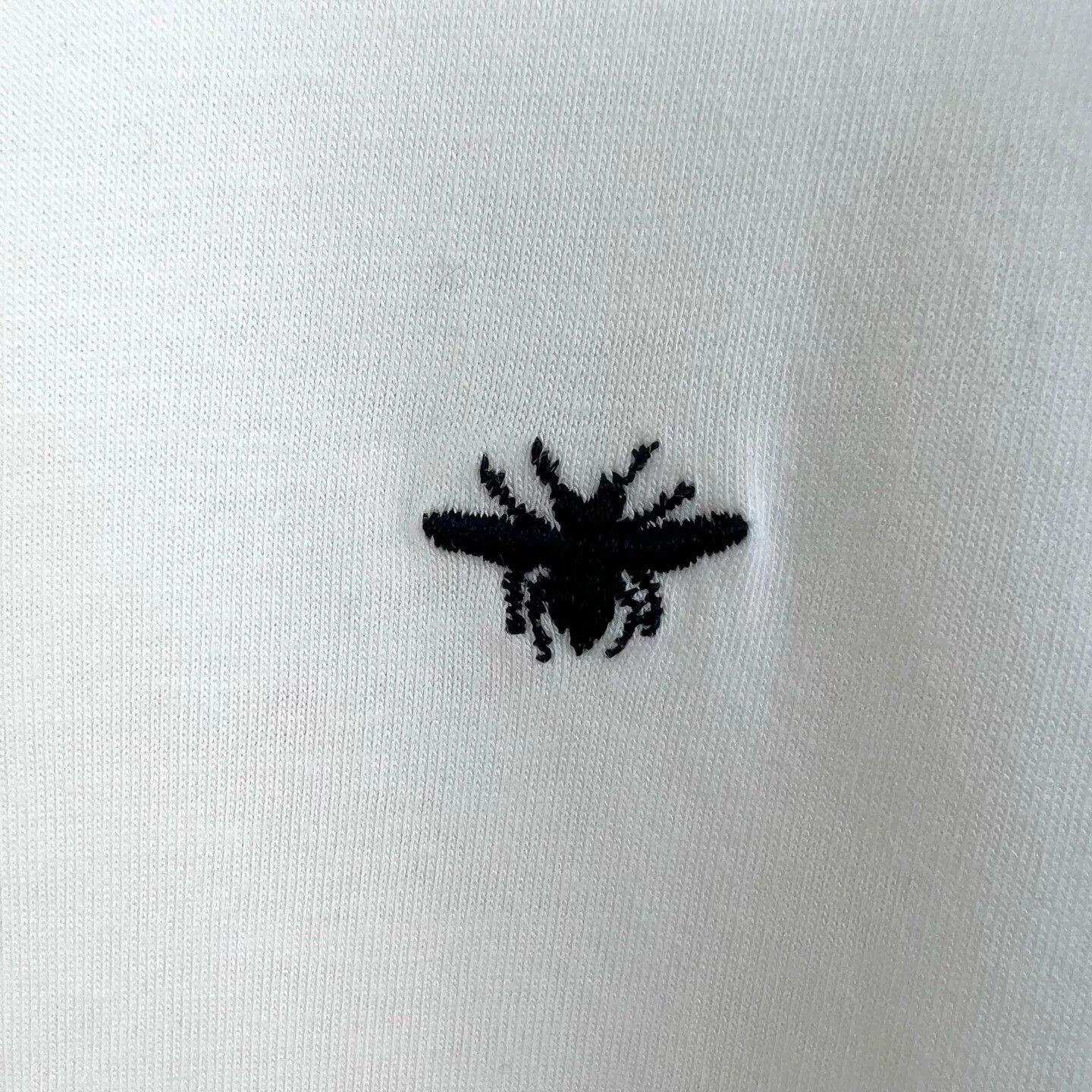 Dior Dior White Short-Sleeve T-Shirt with Bee Embroidery Size XS / US 0-2 / IT 36-38 - 5 Thumbnail