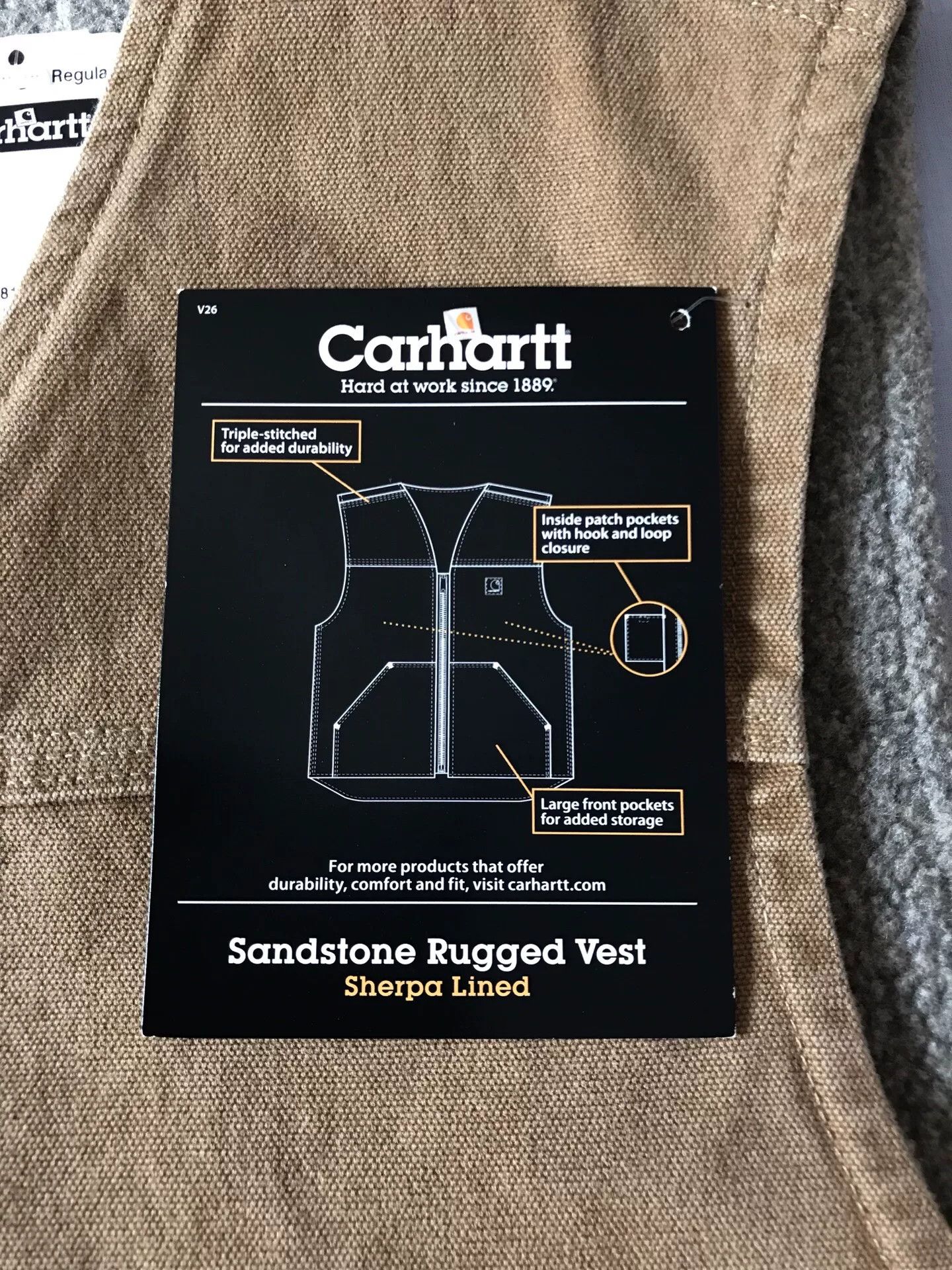 Carhartt Carhartt V26 CML Canvas Work Vest Size US L / EU 52-54 / 3 - 7 Thumbnail