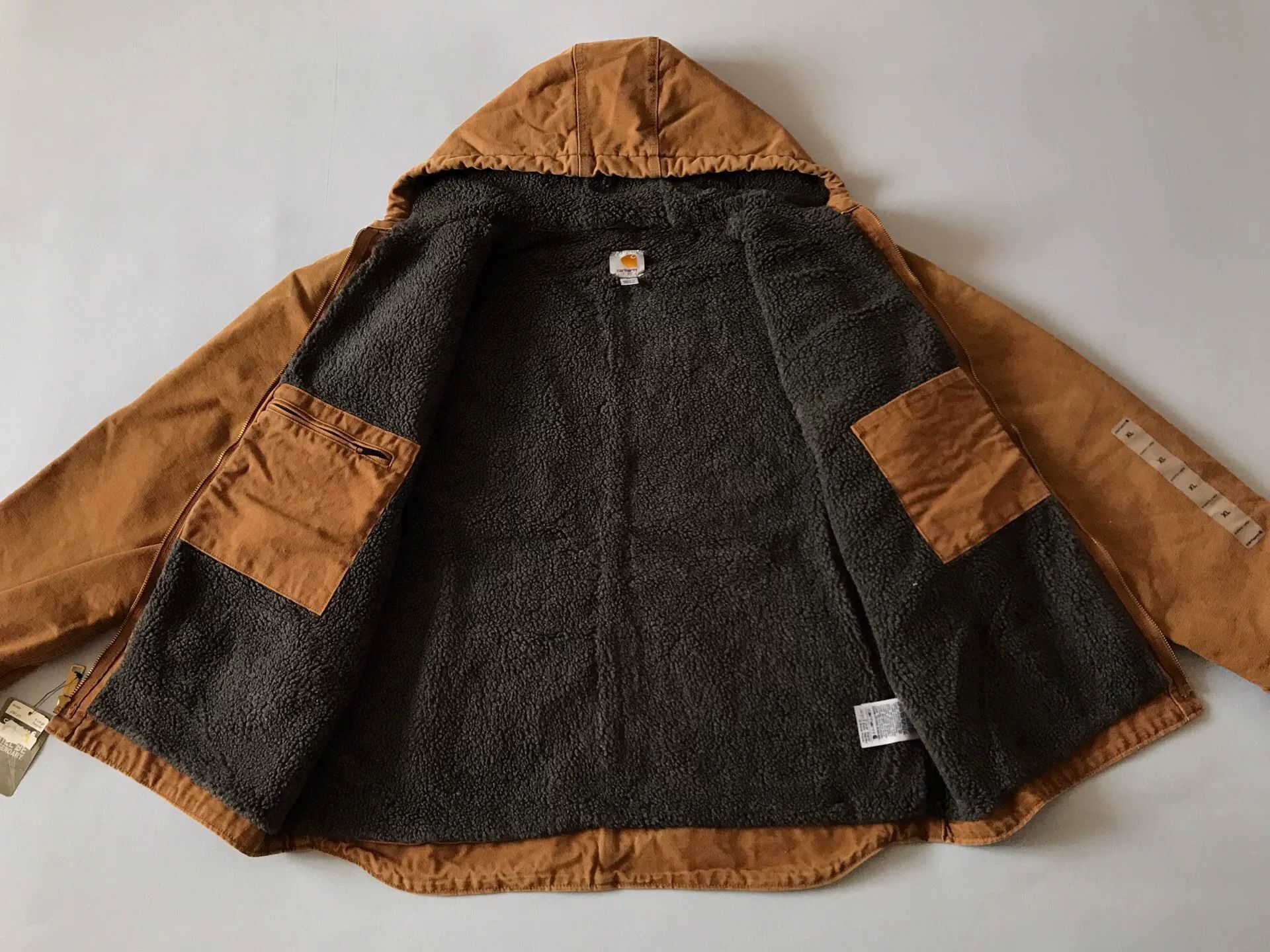 Carhartt Carhartt J141 Brown Hooded Work Jacket Size US XL / EU 56 / 4 - 3 Thumbnail