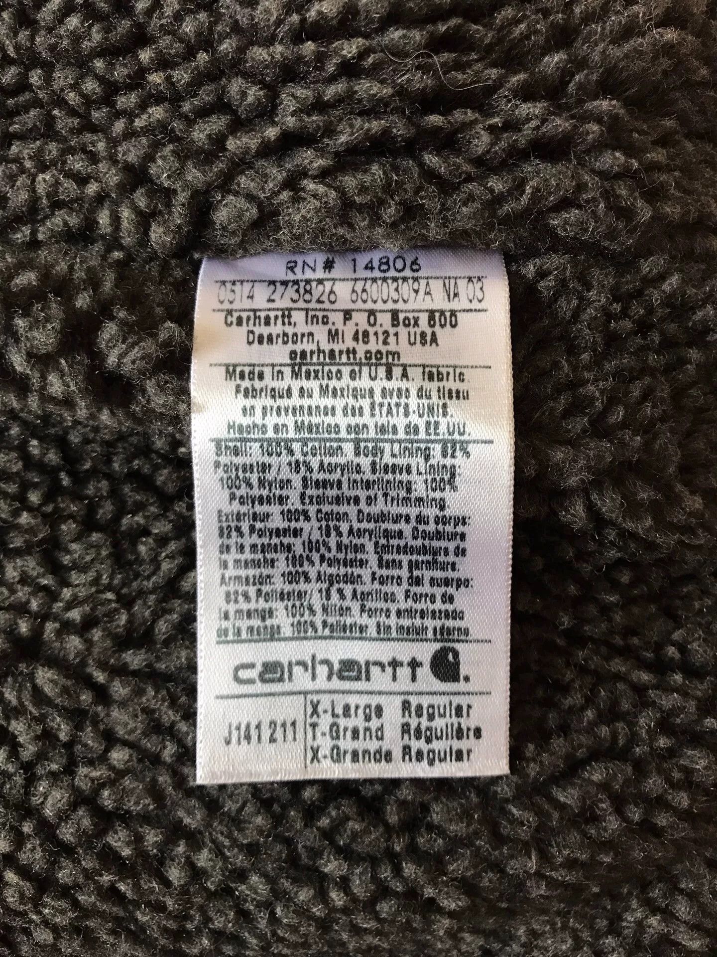 Carhartt Carhartt J141 Brown Hooded Work Jacket Size US XL / EU 56 / 4 - 9 Thumbnail