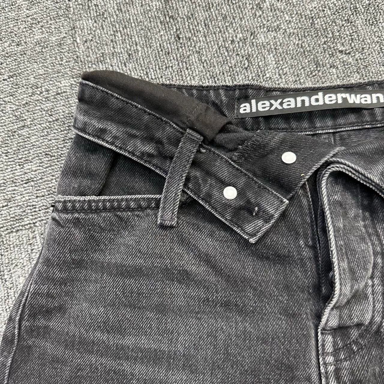 Alexander Wang Alexander Wang Black Cuffed Denim Shorts Size 24" / US 00 / IT 34 - 6 Thumbnail