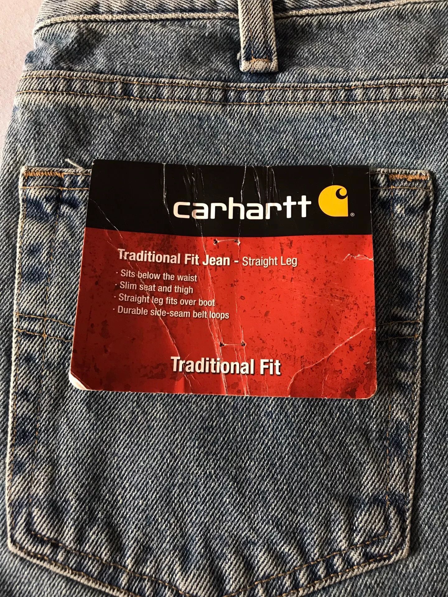 Carhartt Carhartt B480 Washed Jeans W36L30 Size US 36 / EU 52 - 8 Thumbnail