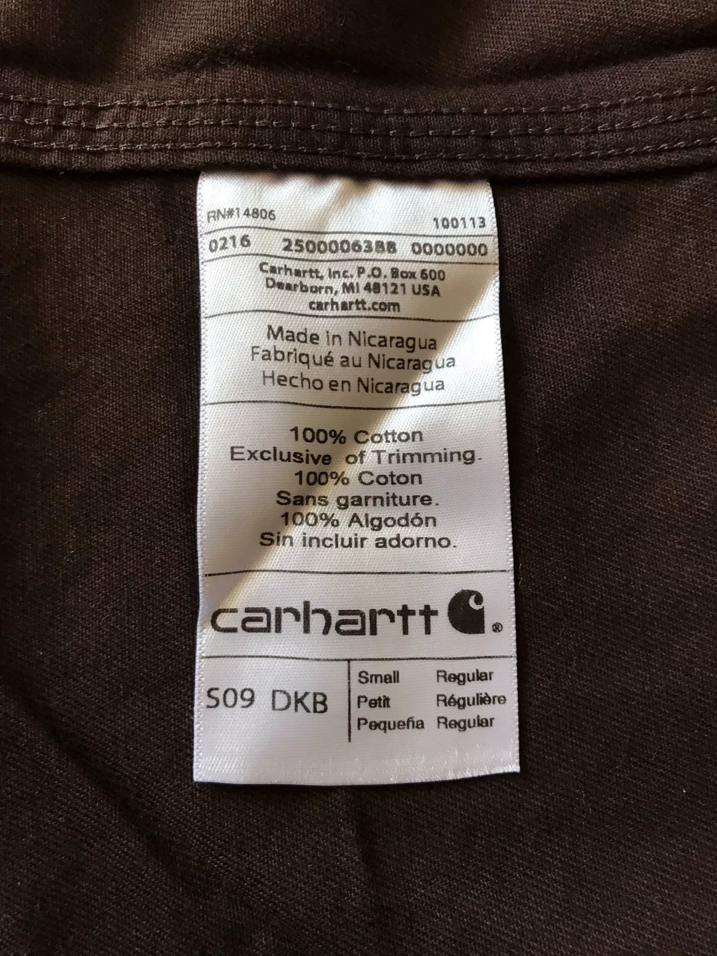 Carhartt Carhartt S09 DKB Heavy Work Shirt Size US S / EU 44-46 / 1 - 9 Thumbnail