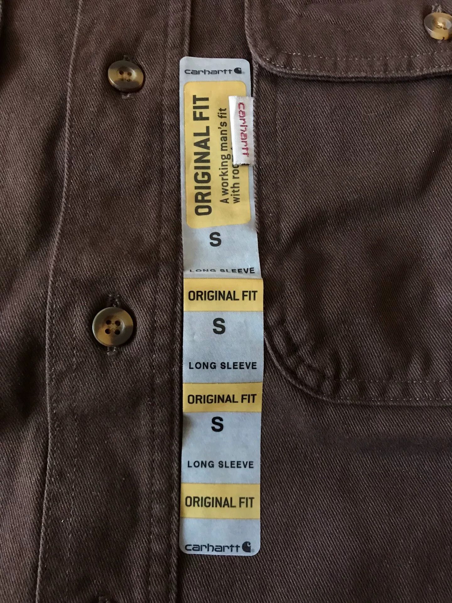 Carhartt Carhartt S09 DKB Heavy Work Shirt Size US S / EU 44-46 / 1 - 6 Thumbnail