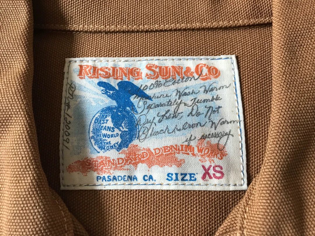 Rising Sun & Co. Rising Sun Canvas Work Jacket Brown XS Size US XS / EU 42 / 0 - 8 Thumbnail