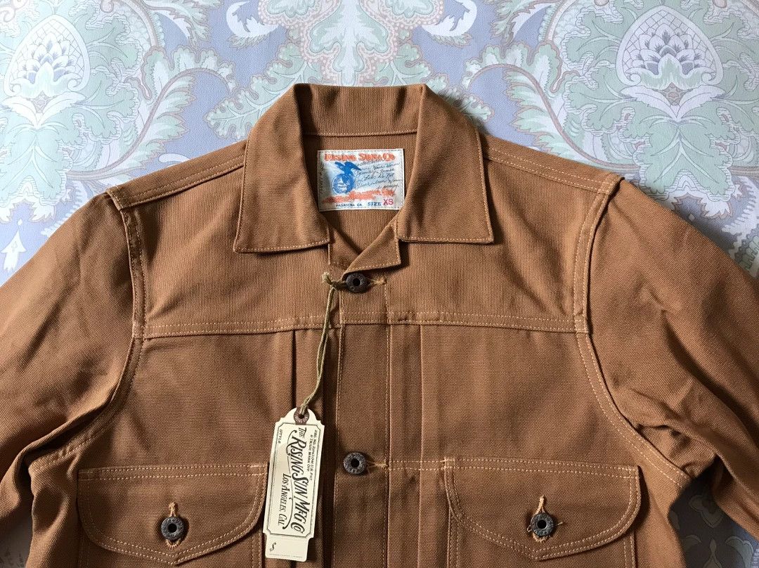 Rising Sun & Co. Rising Sun Canvas Work Jacket Brown XS Size US XS / EU 42 / 0 - 5 Thumbnail