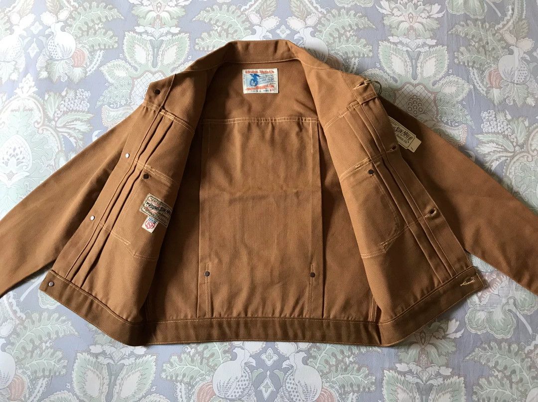 Rising Sun & Co. Rising Sun Canvas Work Jacket Brown XS Size US XS / EU 42 / 0 - 3 Thumbnail