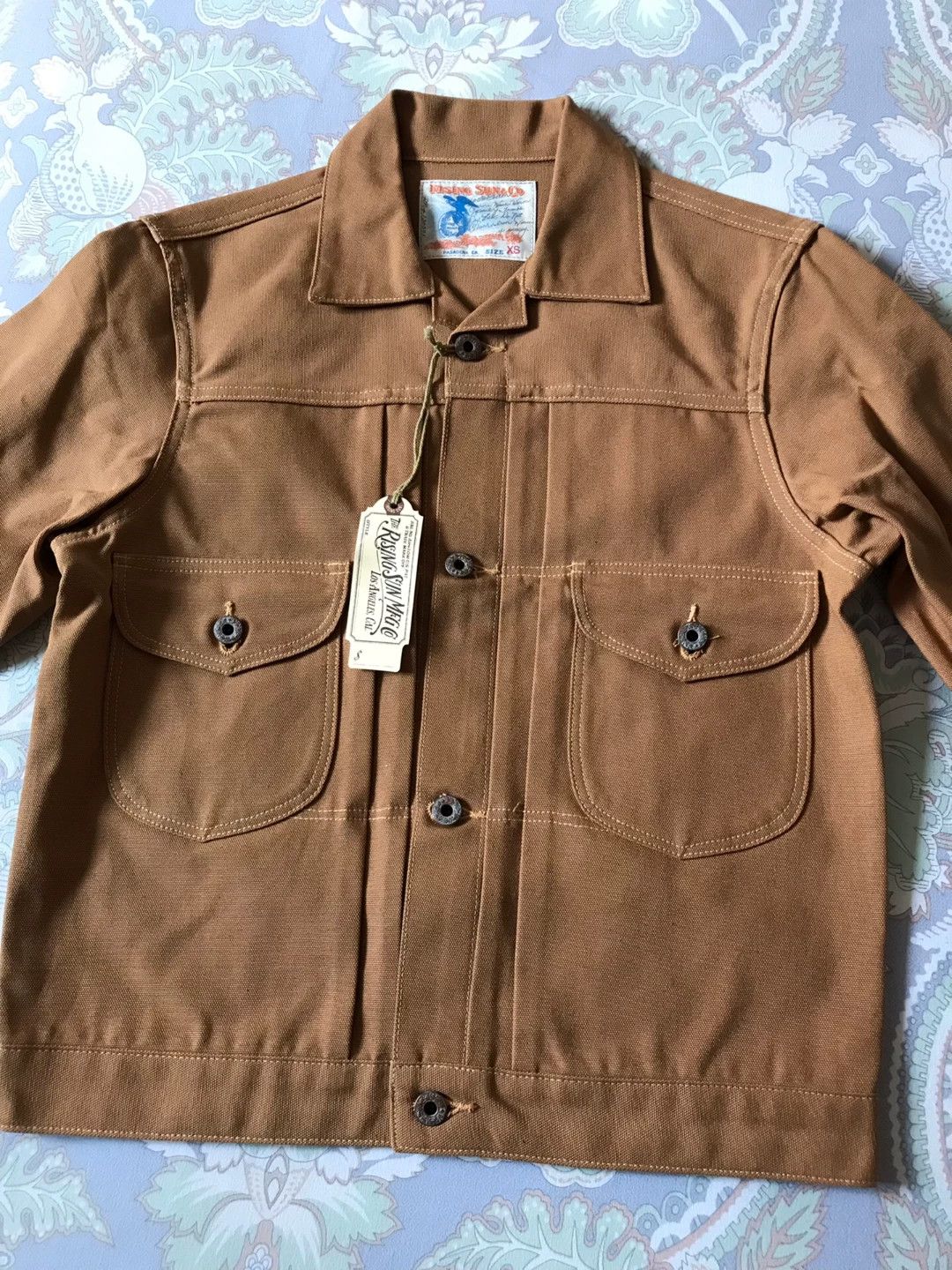 Rising Sun & Co. Rising Sun Canvas Work Jacket Brown XS Size US XS / EU 42 / 0 - 4 Thumbnail