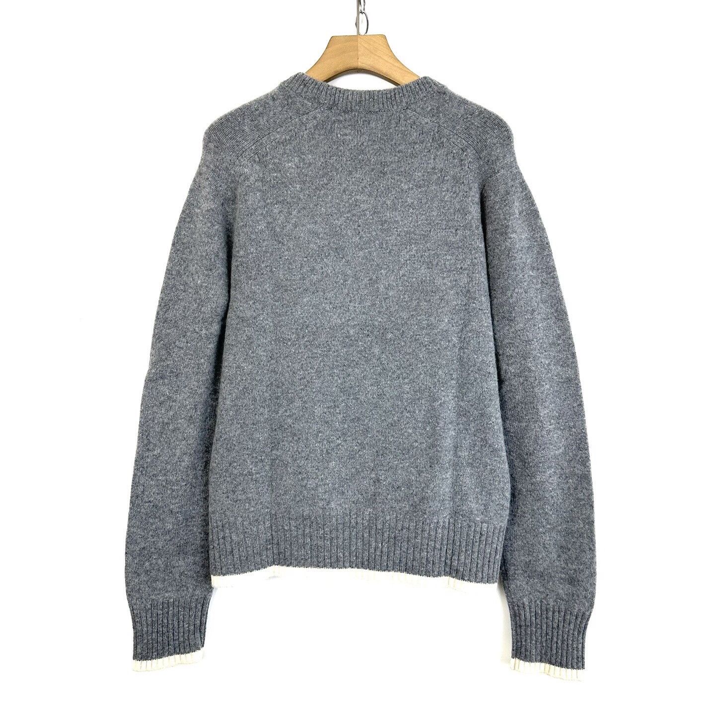 Dior Dior Gray Logo Wool Knit Sweater Size US XXL / EU 58 / 5 - 2 Thumbnail