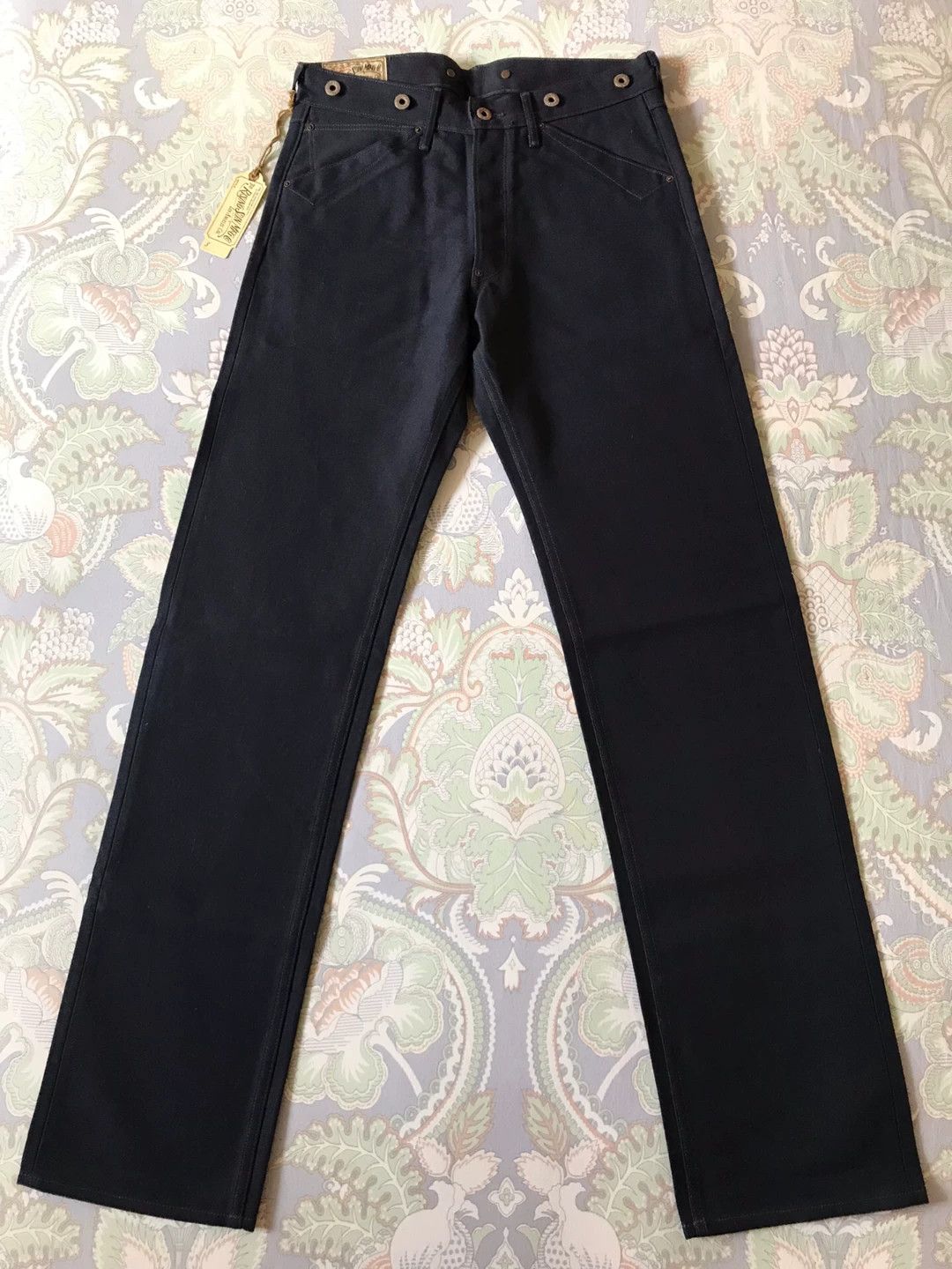Rising Sun & Co. Rising Sun Blacksmith Navy Canvas Work Pants Size US 29 - 2 Thumbnail