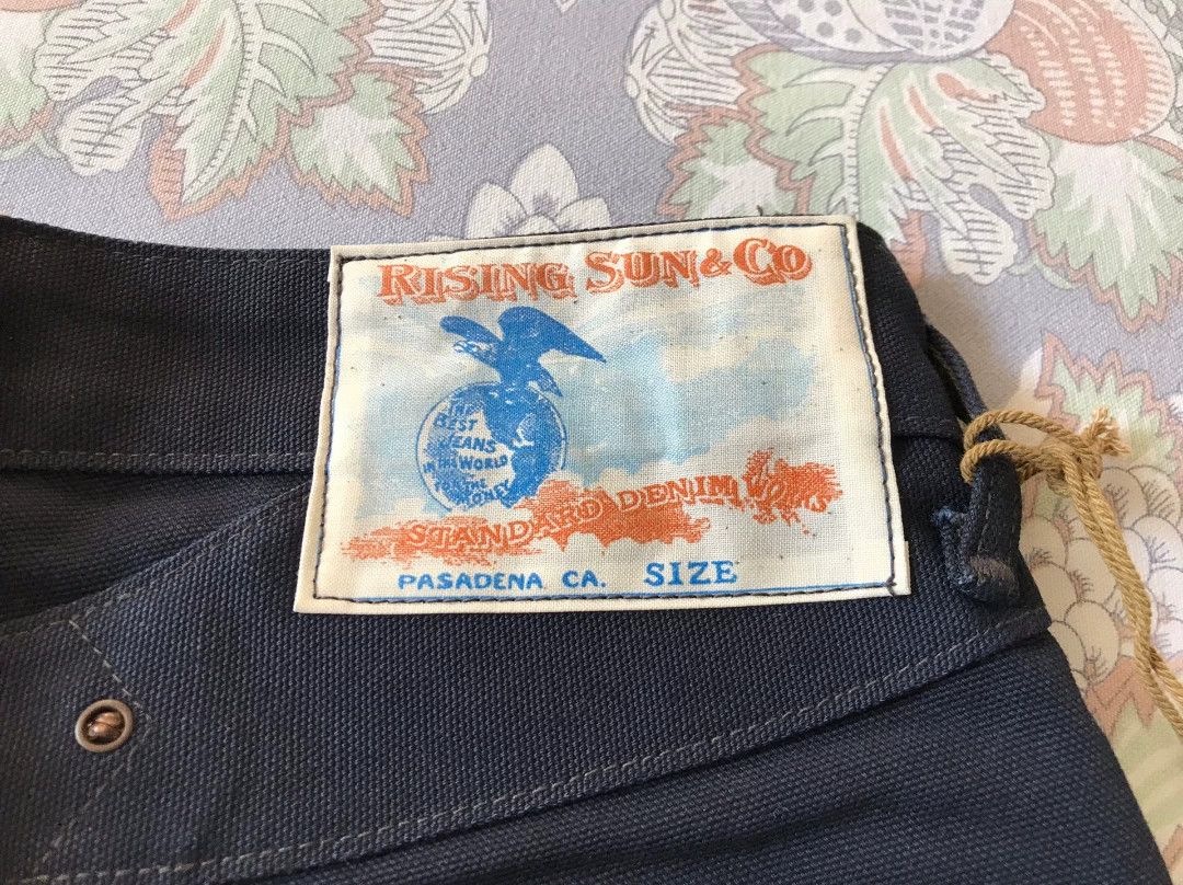 Rising Sun & Co. Rising Sun Blacksmith Navy Canvas Work Pants Size US 29 - 8 Thumbnail