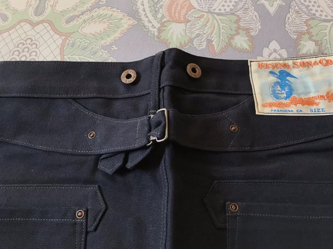 Rising Sun & Co. Rising Sun Blacksmith Navy Canvas Work Pants Size US 29 - 7 Thumbnail